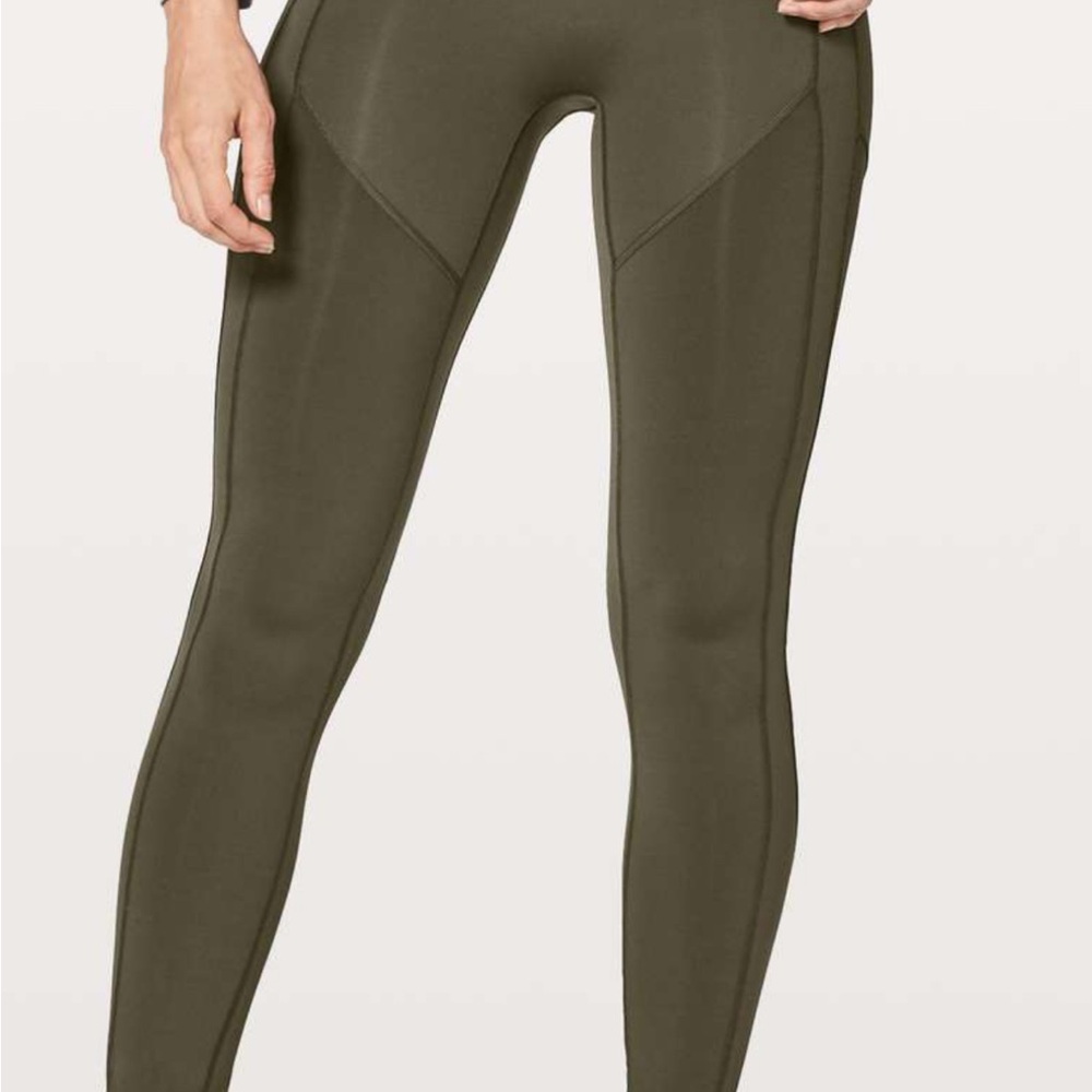Lululemon All The Right Places Pant II *23" size 4 dark olive